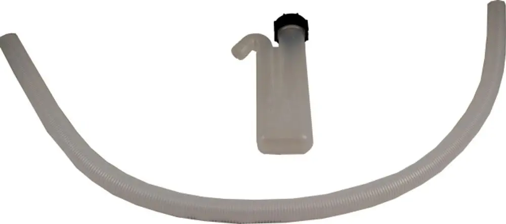 Siphon und flexibler Kondensatschlauch aus transparentem Material, geeignet für Anwendungen mit Wolf-Geräten wie CGB-35/50.